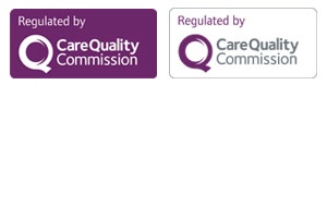 Graphic showing example 'regulated by CQC' images Graphic showing example 'regulated by CQC' images